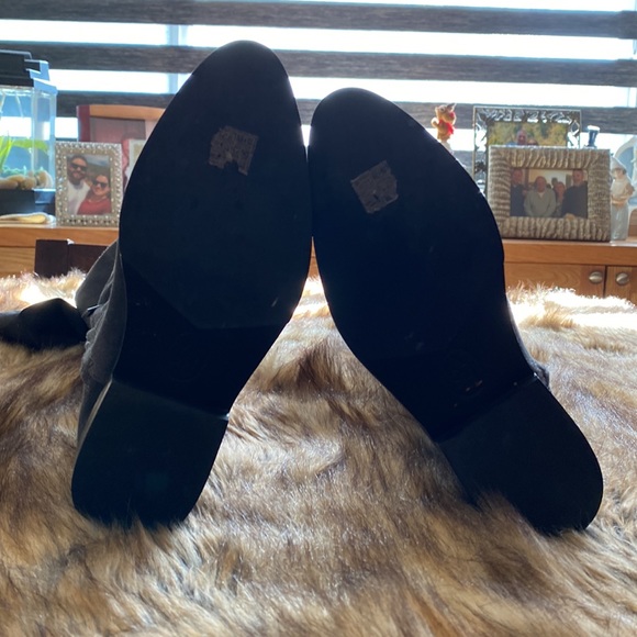 ASH OVER THE KNEE GREY SUEDE EMBROIDERED PINK/RED FLOWERS BOOTS FLAT - Picture 11 of 11